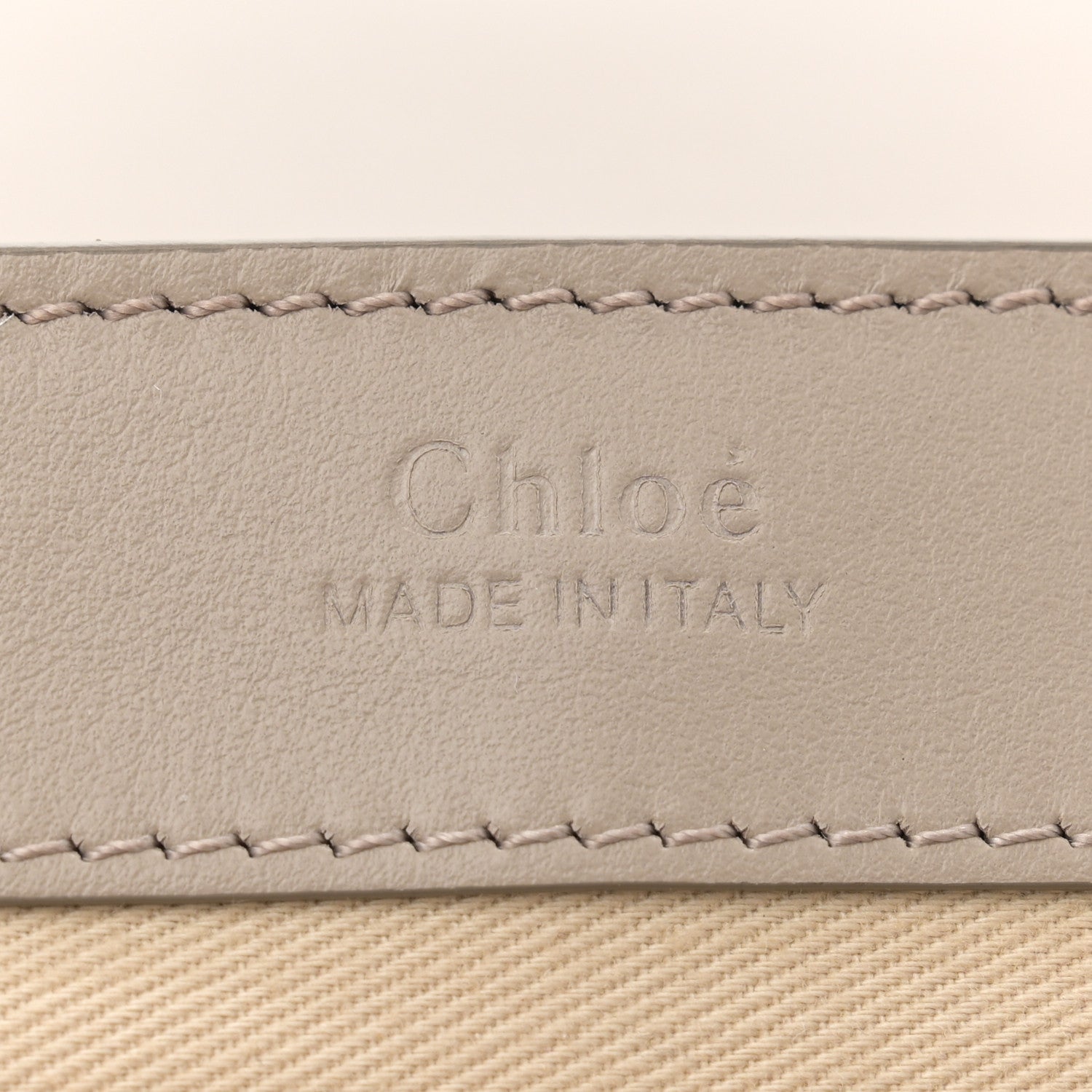 Chloe Calfskin Suede C Clutch With Chain Motty Grey 6 of 10