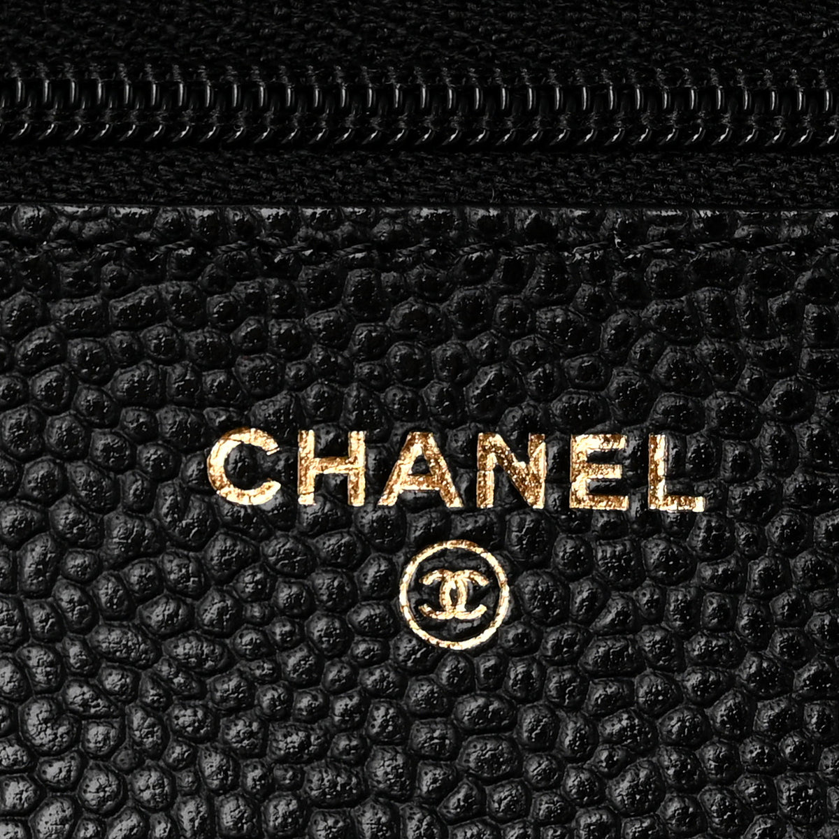 Caviar Quilted CC Turnlock Wallet On Chain WOC Black