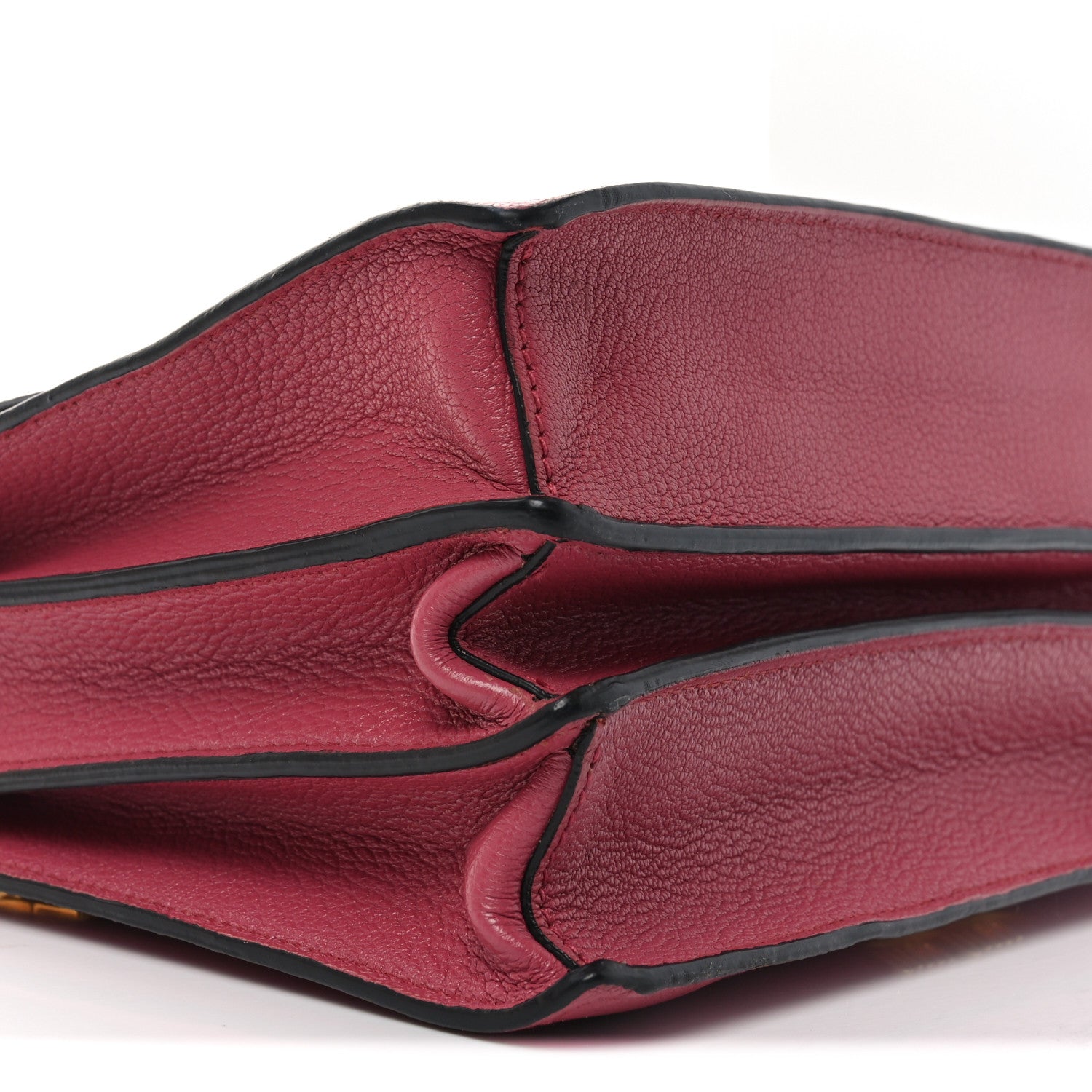 Miu Miu Goatskin Madras Top Handle Bag Bruyere 8 of 9