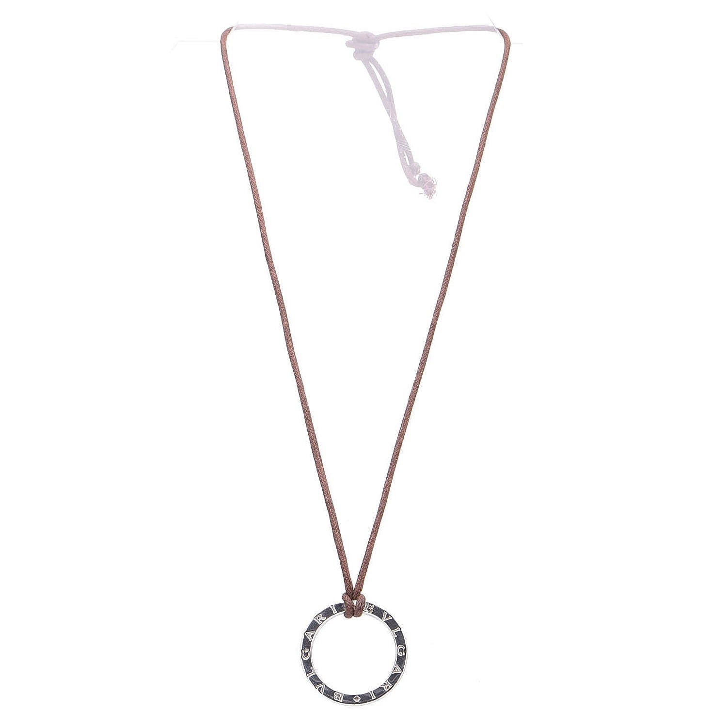 Bulgari Sterling Silver BVLGARI BVLGARI Pendant Necklace 3 of 5