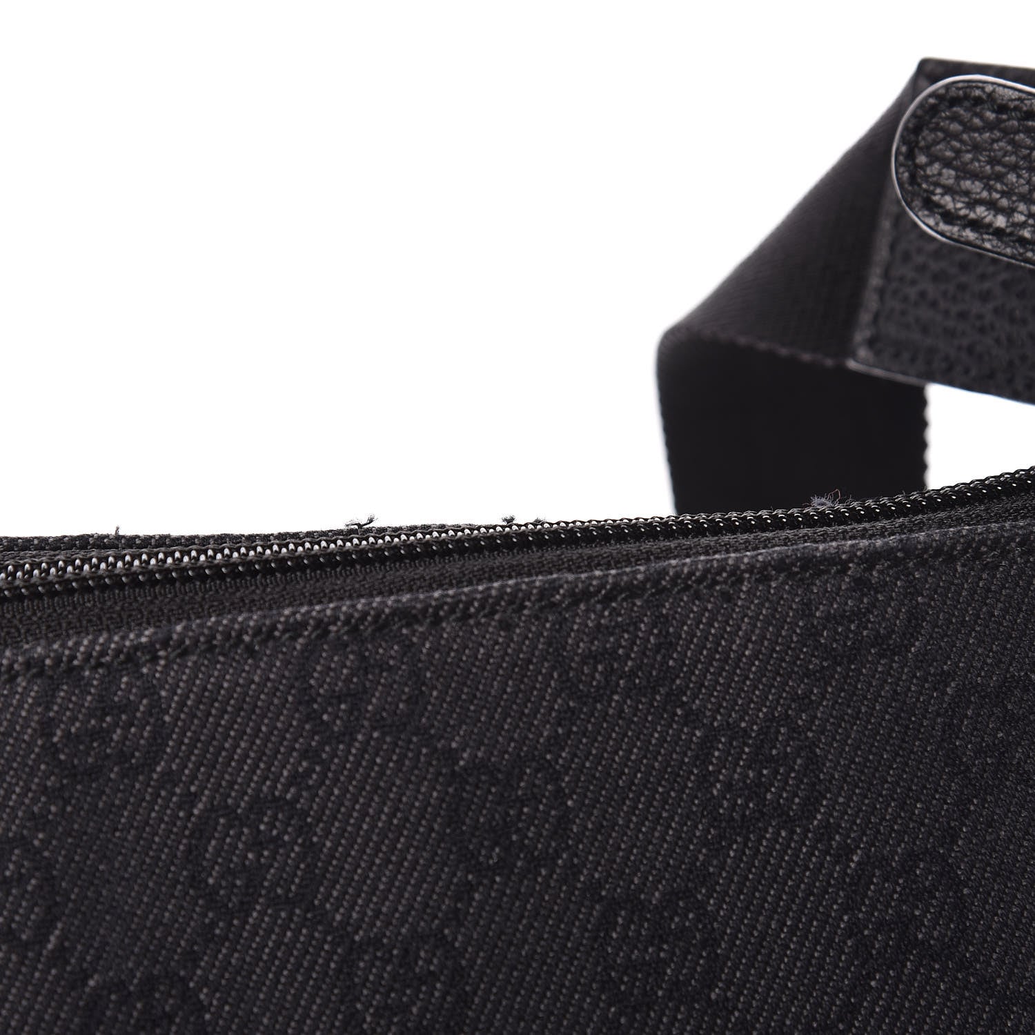 Gucci Denim Monogram Messenger Bag Black 11 of 14