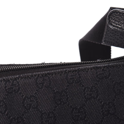 Gucci Denim Monogram Messenger Bag Black 11 of 14