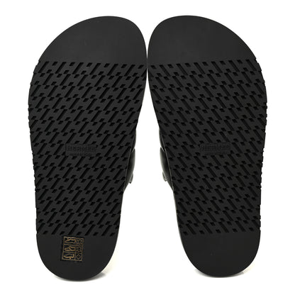 Hermes Nappa Extra Sandals 36 Black 5 of 8