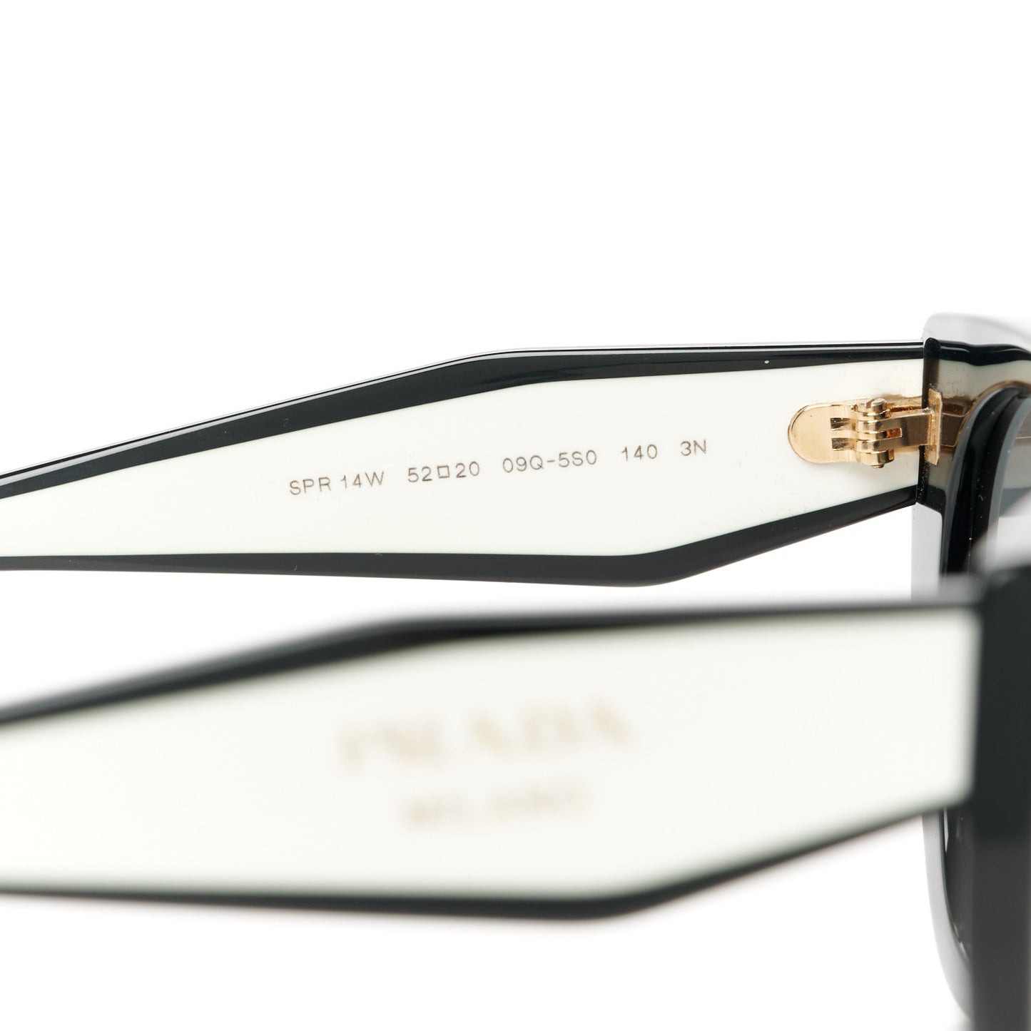 Acetate Sunglasses SPR 14W Black White