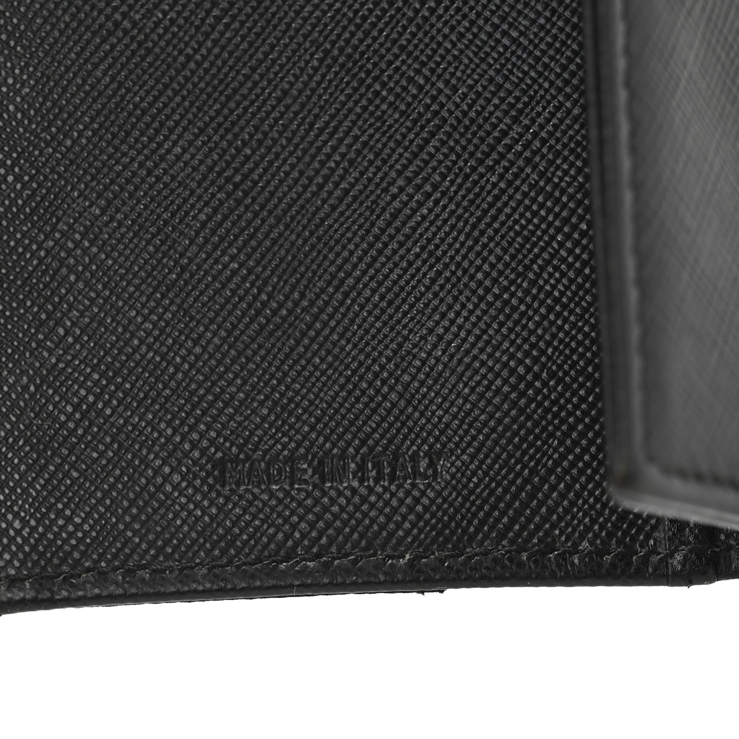 Prada Saffiano Tessuto Nylon Saffiano Tri-Fold Wallet Black 7 of 10