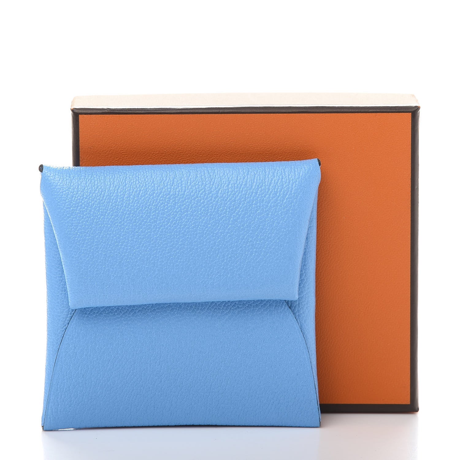 Hermes Chevre Mysore Bastia Coin Purse Celeste 11 of 11