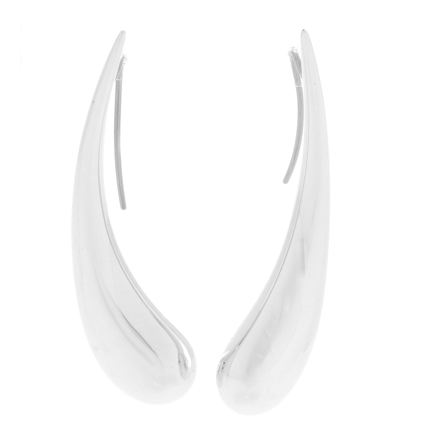 Sterling Silver Elsa Peretti Teardrop Hoop Earrings
