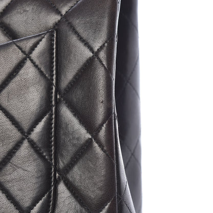 Chanel Lambskin Quilted Jumbo Single Flap Black 17 of 20