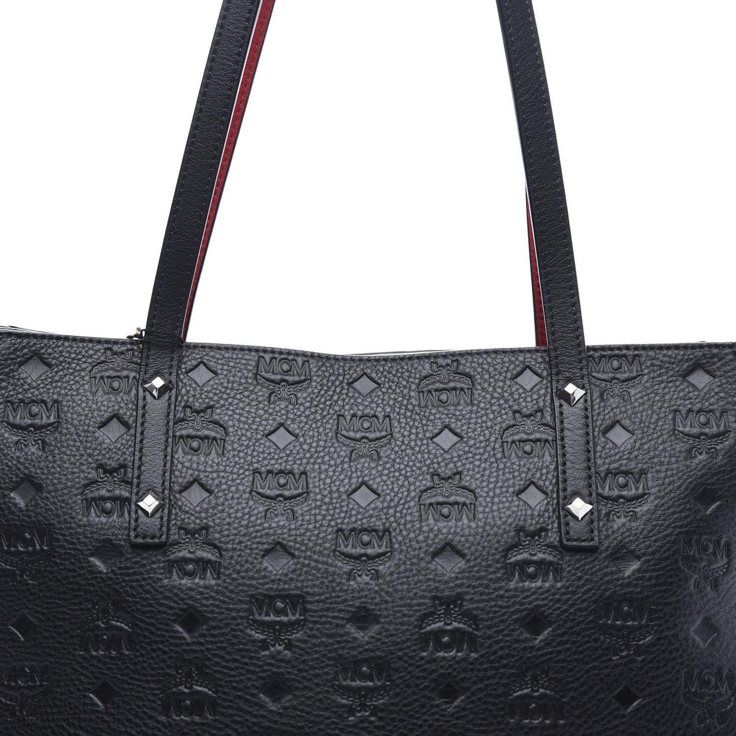 Calfskin Ottomar Monogram Medium Klara Shopper Tote Black