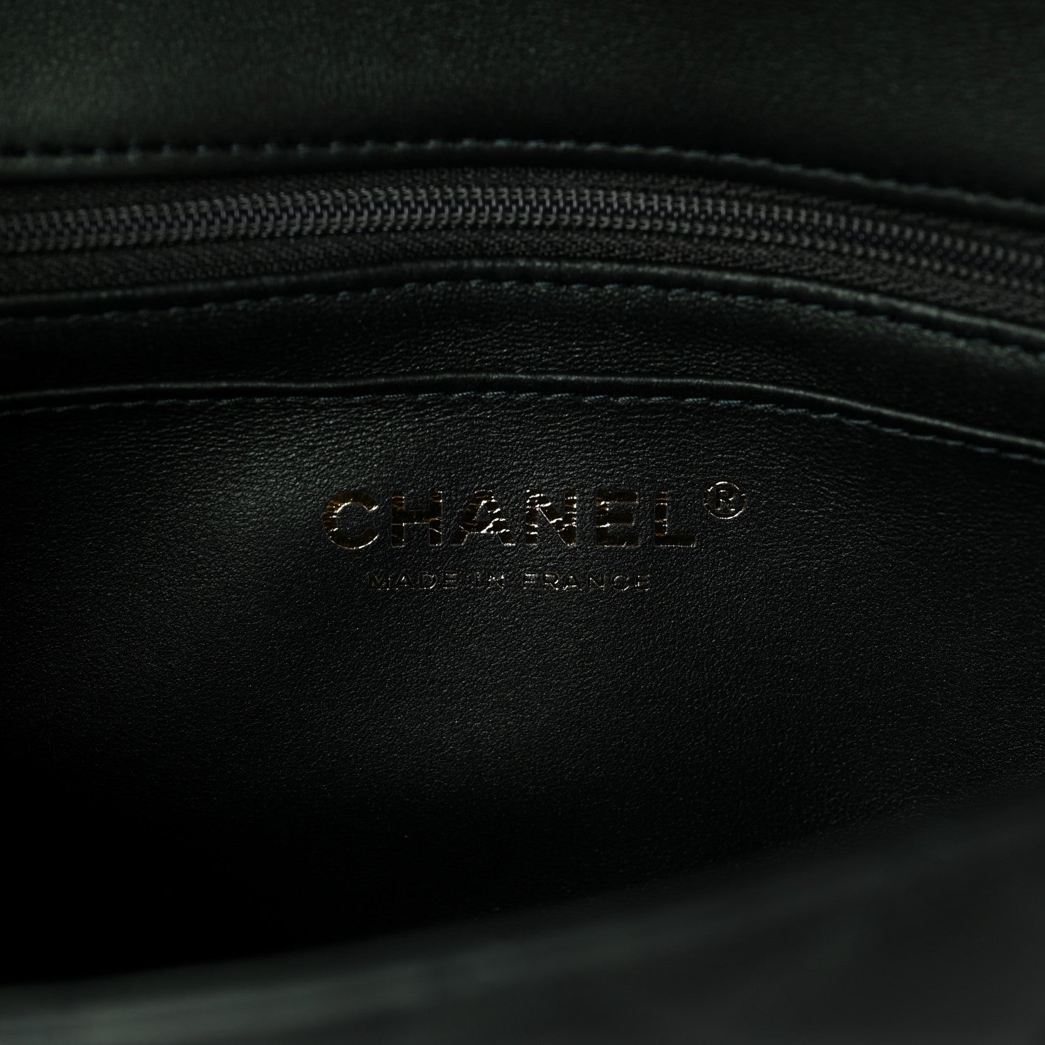 Chanel Iridescent Lambskin Quilted Mini Top Handle Rectangular Flap Dark Green 5 of 8