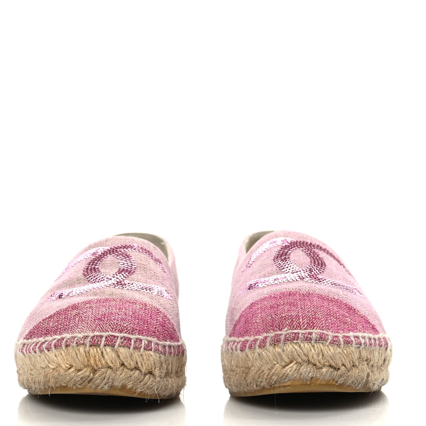Toile Sequin CC Espadrilles 39 Pink Dark Pink