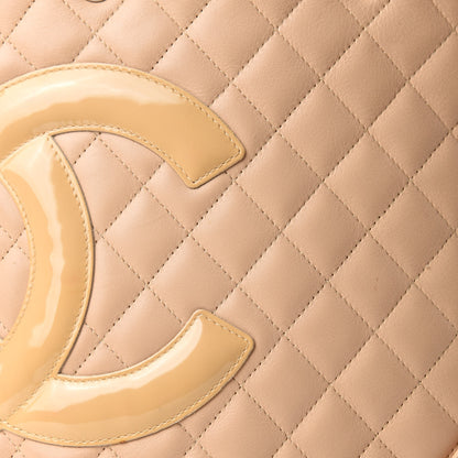 Chanel Calfskin Quilted Medium Cambon Tote Beige 12 of 12
