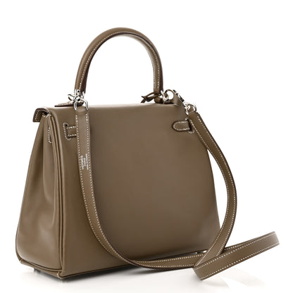 Hermes Swift Kelly Retourne 25 Etoupe 3 of 12