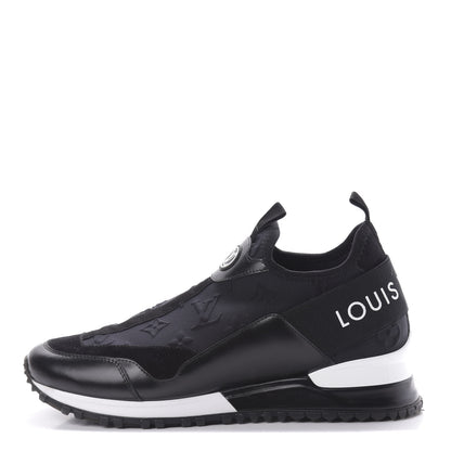 Louis Vuitton Technical Fabric Calfskin Run Away Sneakers 38 Black 1 of 9