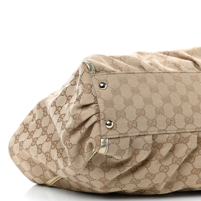 Gucci Monogram D Gold Tote Metallic Gold 11 of 12