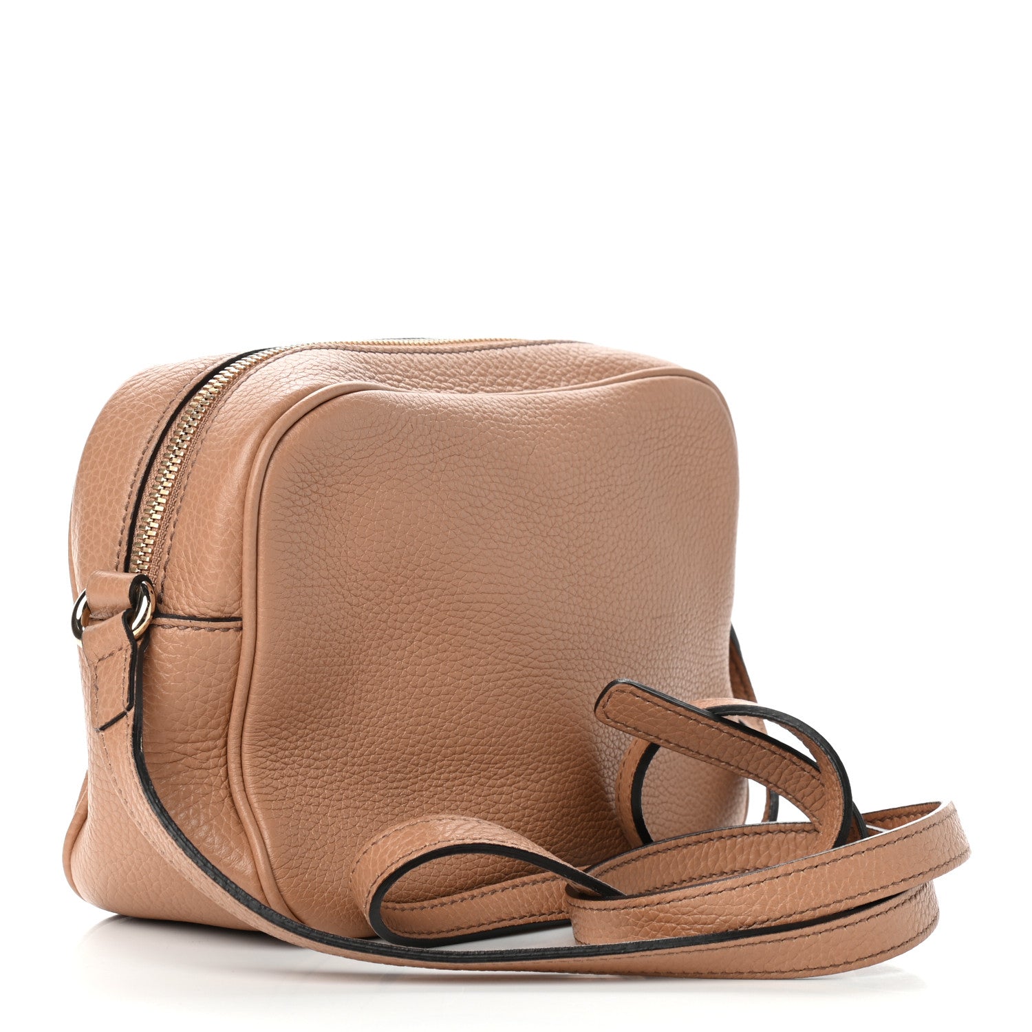 Gucci Pebbled Calfskin Small Soho Disco Bag Rose Beige 3 of 10