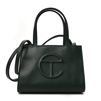 Telfar Vegan Leather Small Shopping Bag Dark Olive 1 of 7