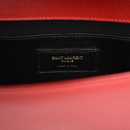Saint Laurent Grain De Poudre Classic Monogram Clutch Red 7 of 7