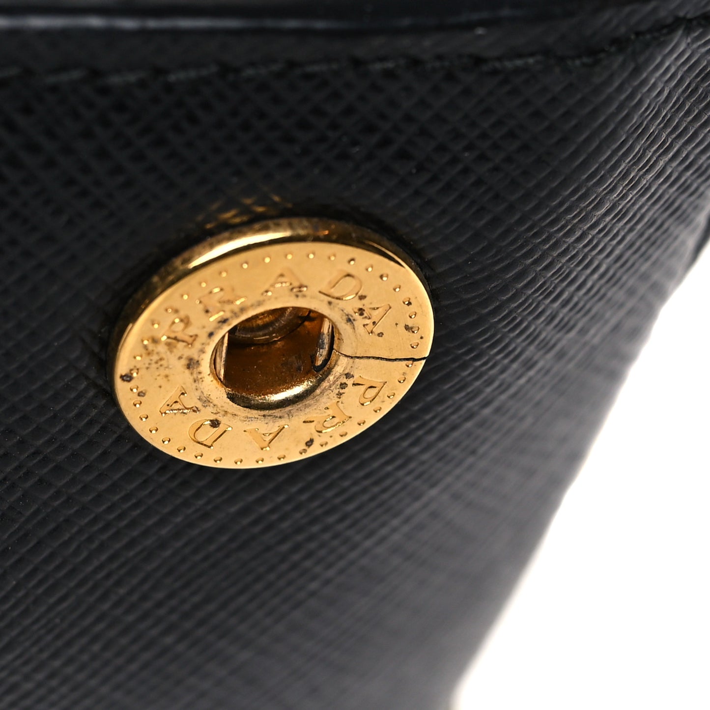 Saffiano Lux Colorblock Medium Galleria Double Zip Tote Black Talco