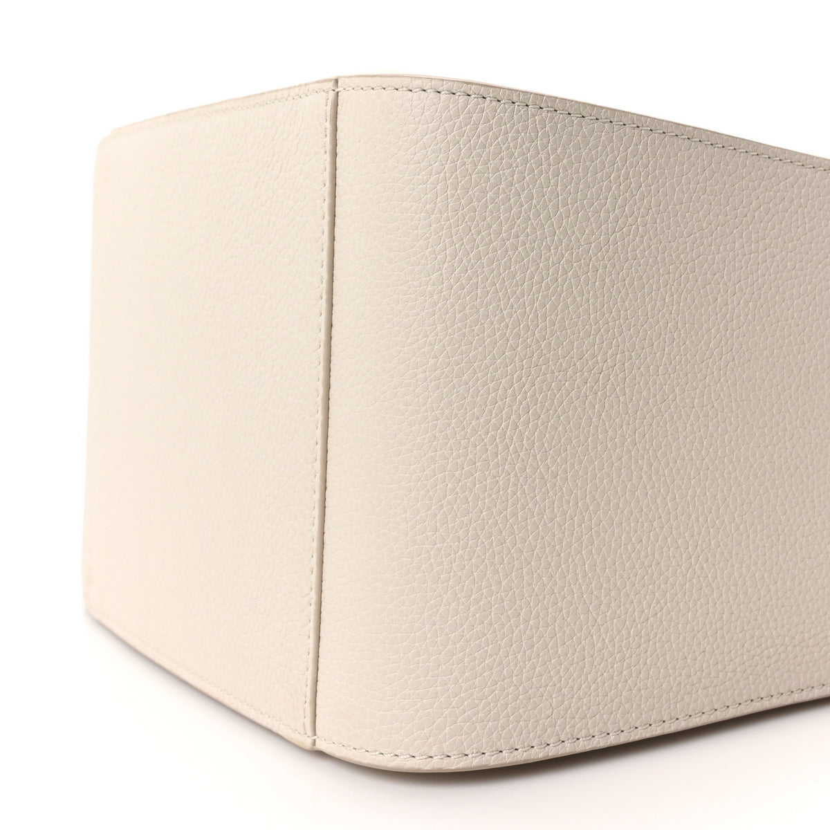Grained Calfskin Mini Hammock Shoulder Bag Soft White