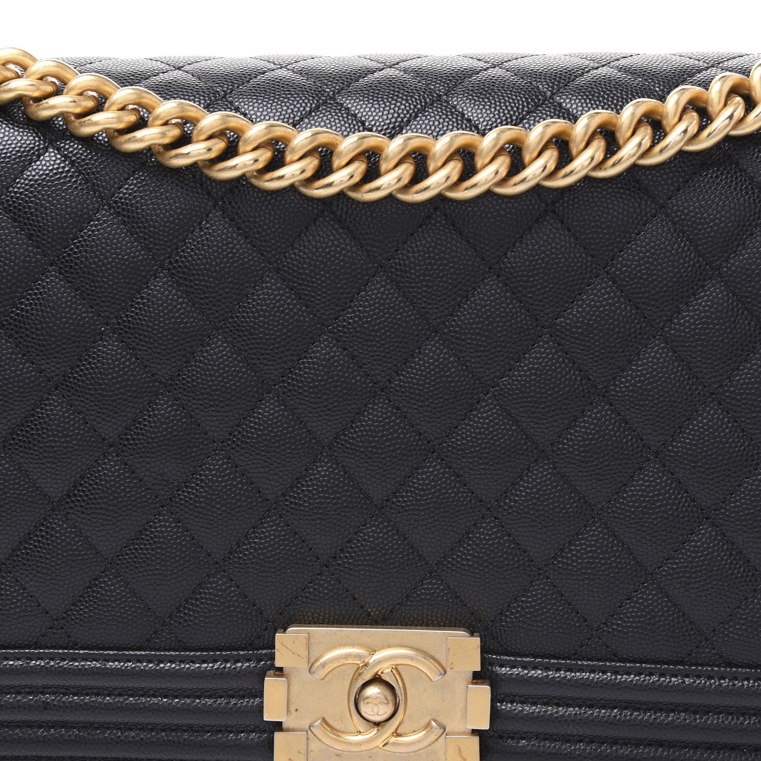 Chanel Caviar Quilted New Medium Boy Flap Black 9 of 9