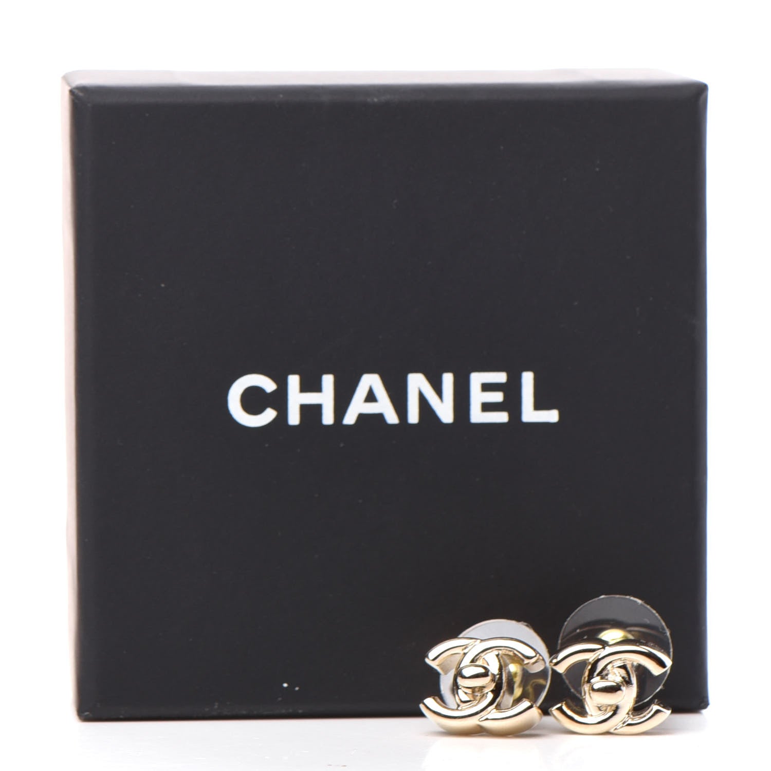 Chanel Metal CC Turnlock Earrings Gold 5 of 5