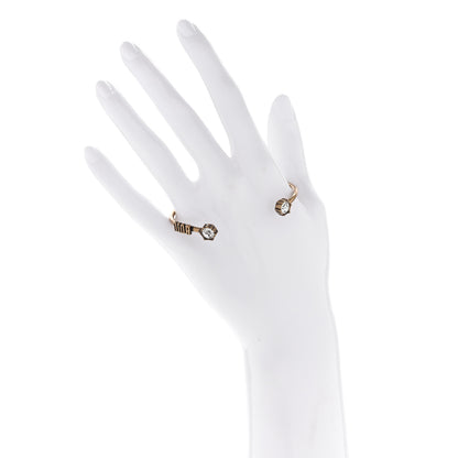 Christian Dior Metal Dior Crystal Bracelet Cuff Gold 2 of 6