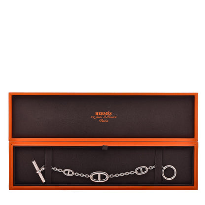 Hermes Sterling Silver Farandole Bracelet LG 5 of 17