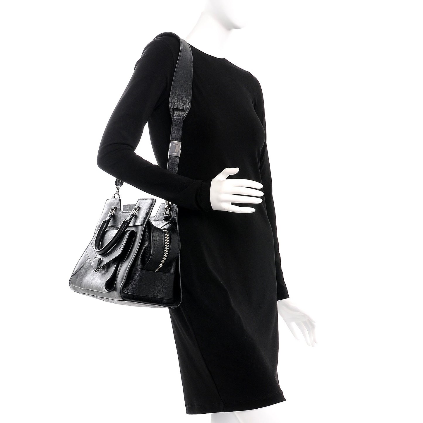 Vacchetta Calfskin Small PS13 Satchel Black