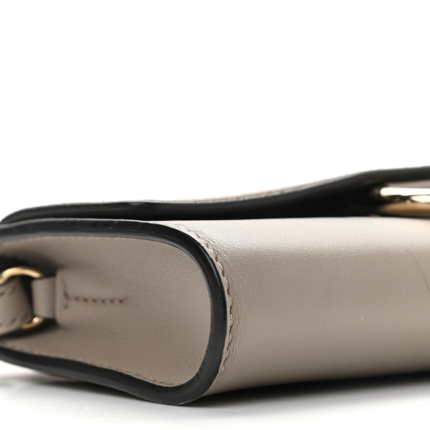 Suede Calfskin Mini Faye Shoulder Bag Motty Grey