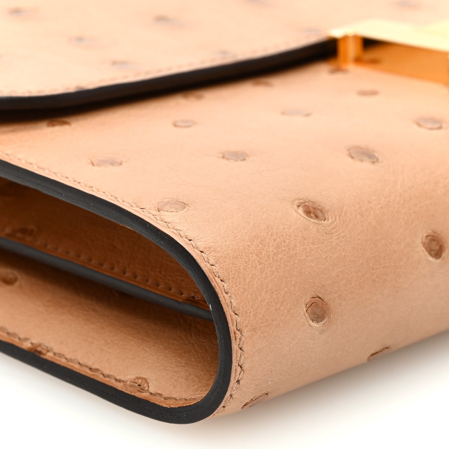 Hermes Ostrich Constance Long Wallet To Go Chai 9 of 11