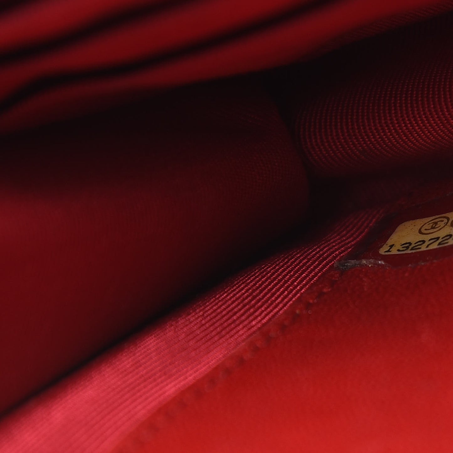 Patent Quilted Wallet On Chain WOC Red