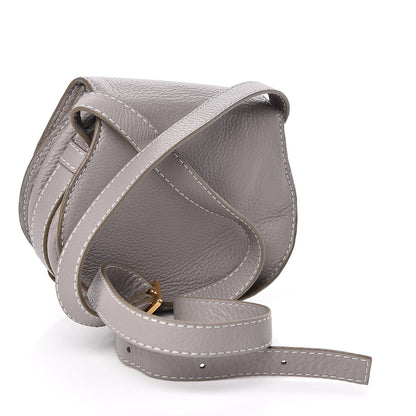 Chloe Calfskin Mini Marcie Round Crossbody Bag Cashmere Grey 3 of 10