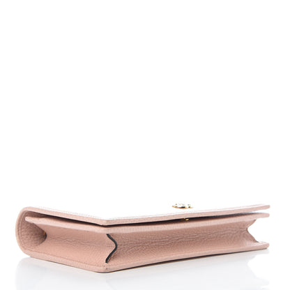 Gucci Dollar Calfskin Mini GG Marmont Chain Wallet Perfect Pink 4 of 10