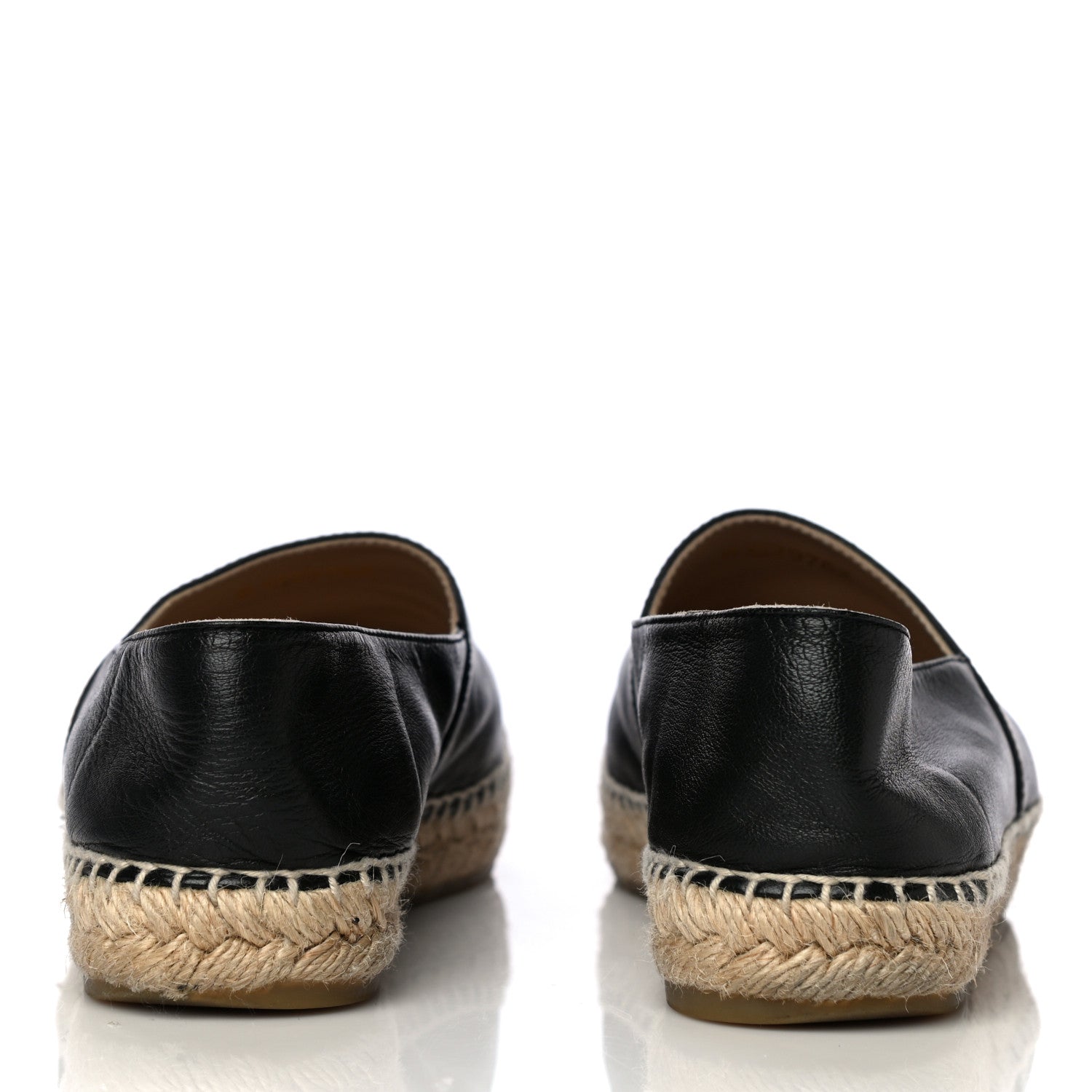 Chanel Lambskin CC Espadrilles 37 Black 5 of 19