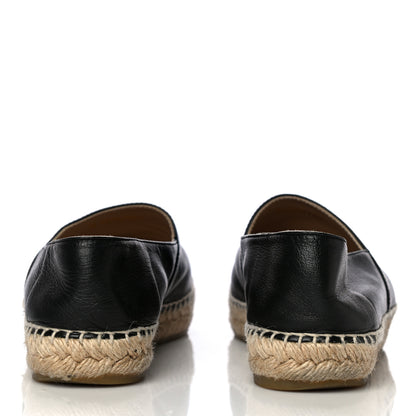 Chanel Lambskin CC Espadrilles 37 Black 5 of 19
