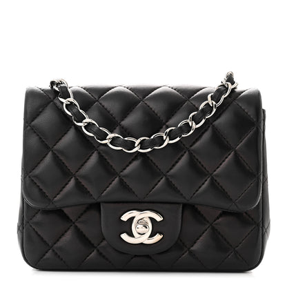 Chanel Lambskin Quilted Mini Square Flap Black 1 of 11