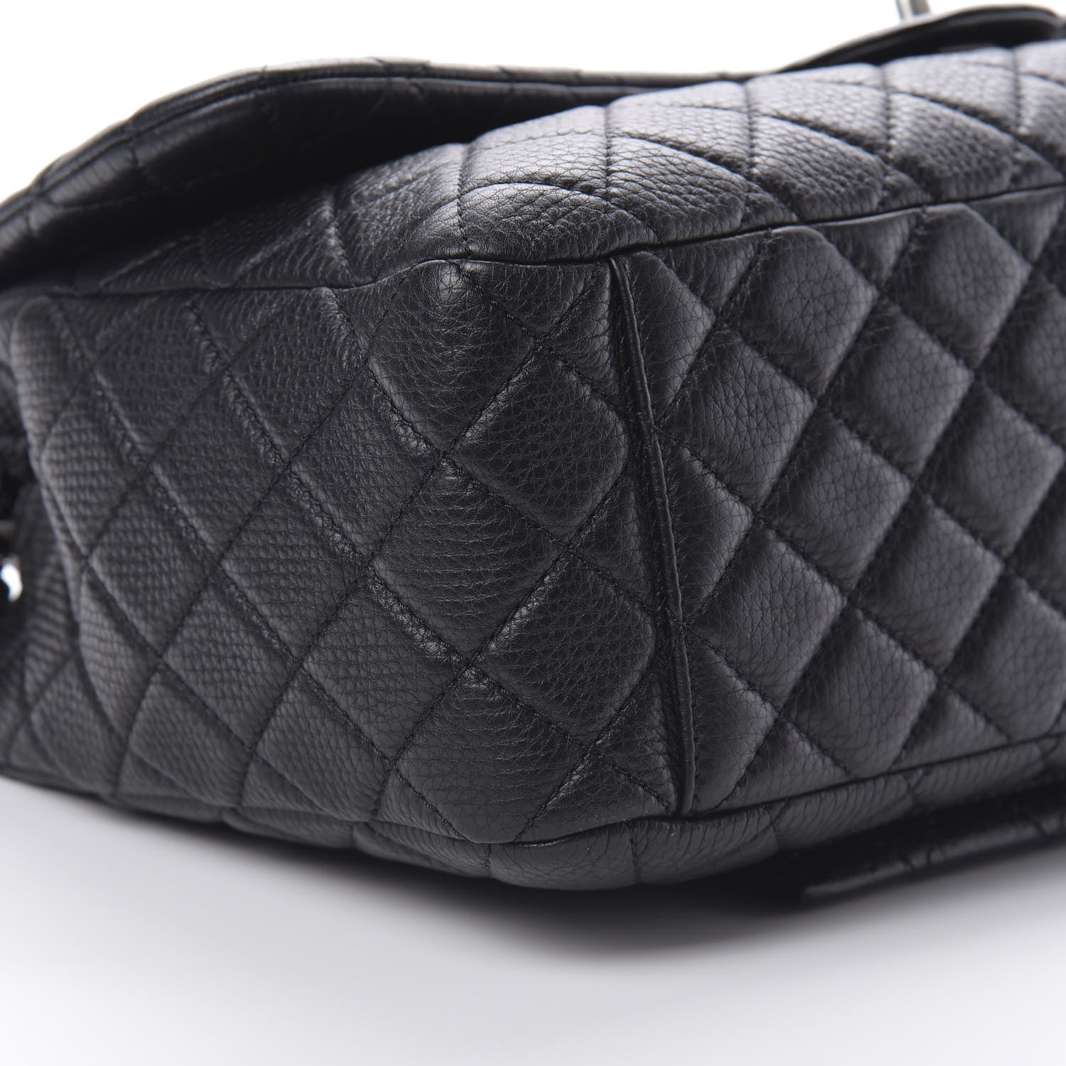 Chanel Calfskin Quilted XXL Travel Flap Bag Black 9 of 12