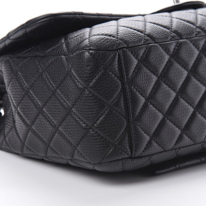 Chanel Calfskin Quilted XXL Travel Flap Bag Black 9 of 12