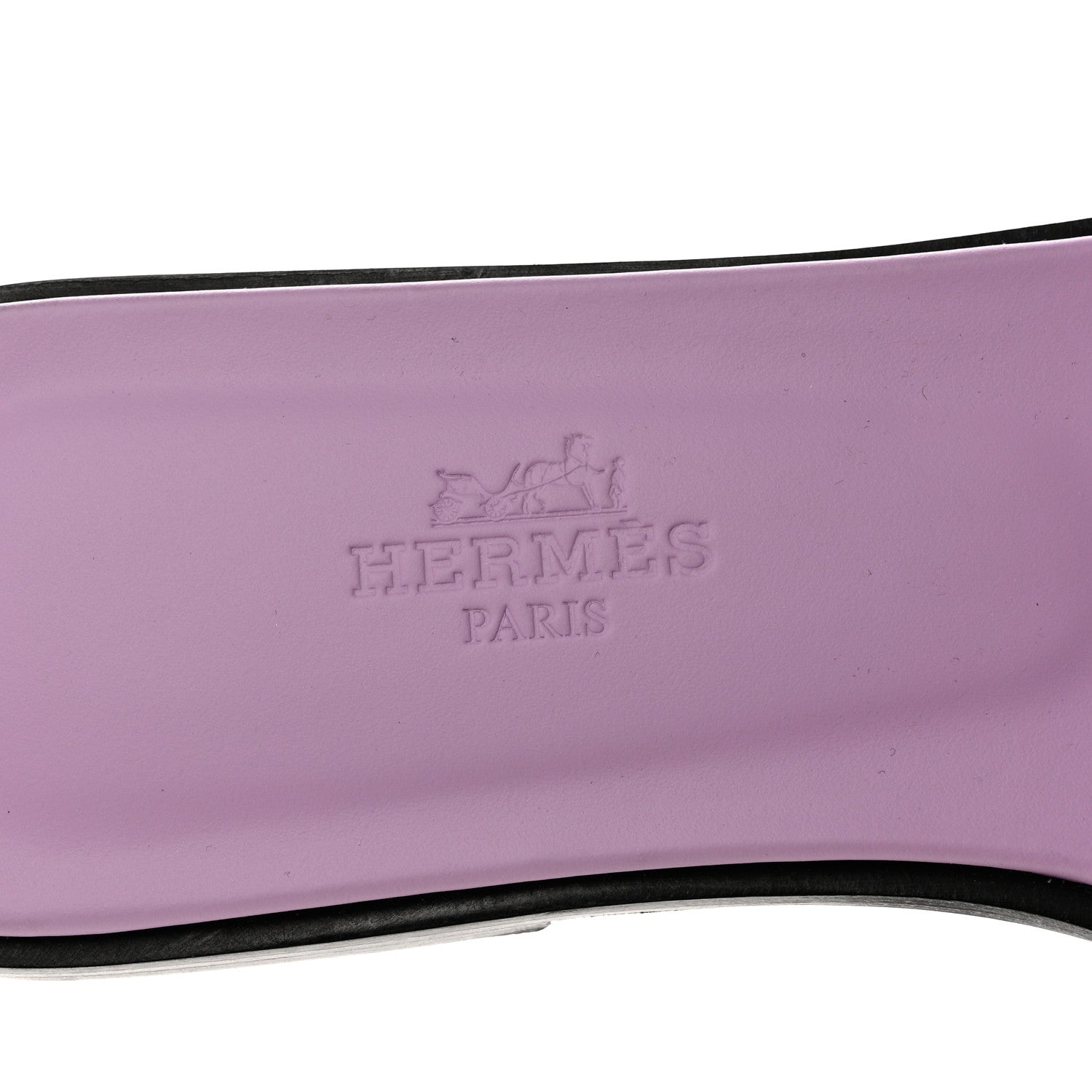Hermes Suede Goatskin Crystal Oran Sandals 35.5 Violet Amethyste 8 of 9