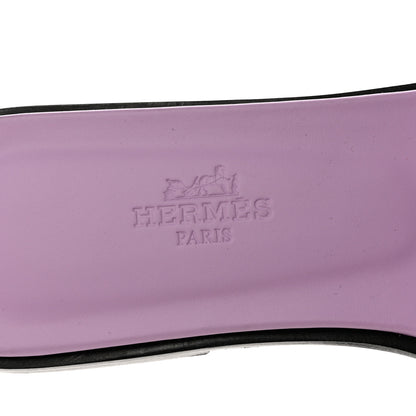 Hermes Suede Goatskin Crystal Oran Sandals 35.5 Violet Amethyste 8 of 9