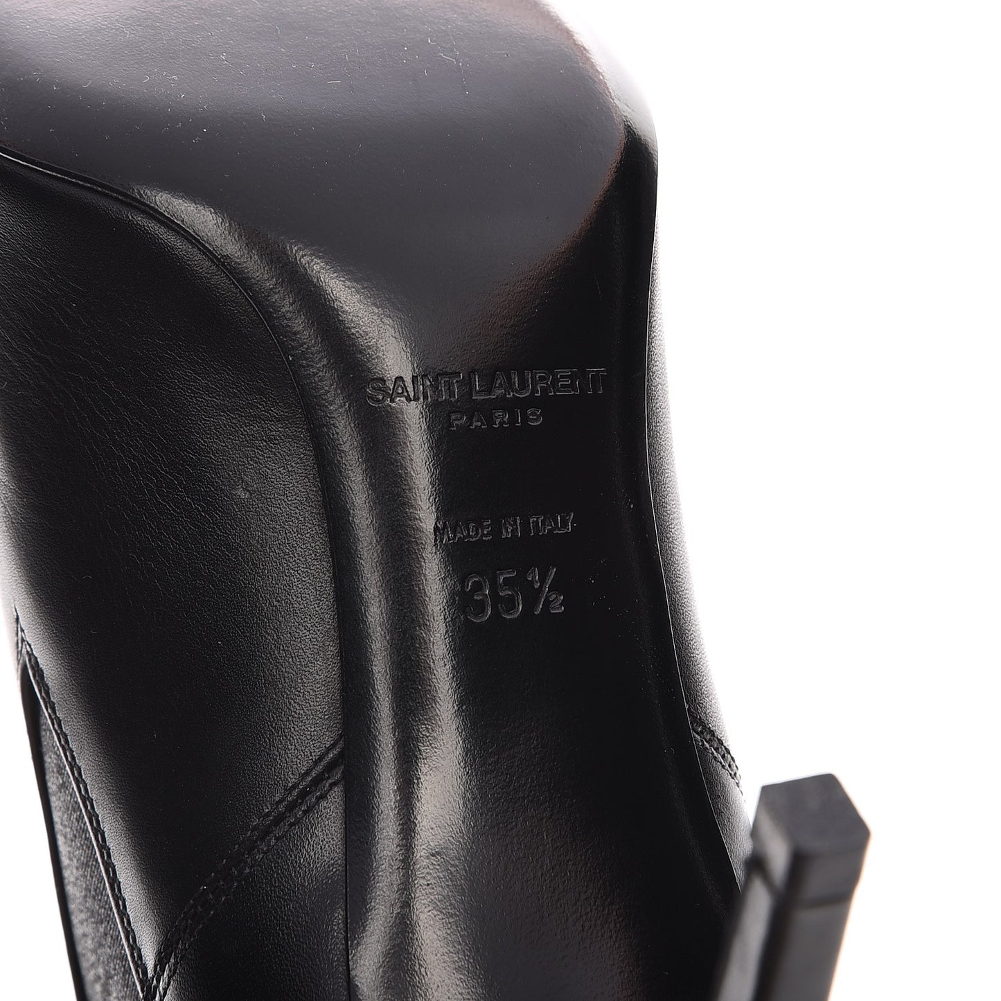 Calfskin Classic Paris Ela 80 Ankle Boots 35.5 Black
