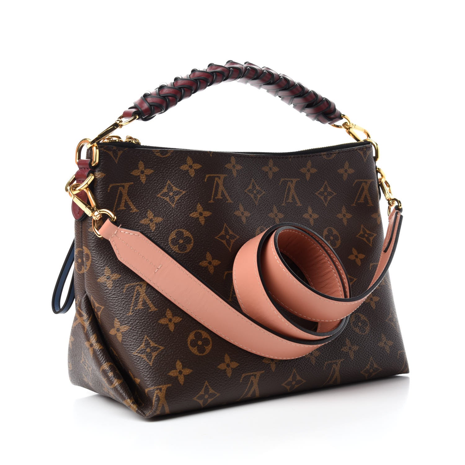 Louis Vuitton Monogram Beaubourg Hobo Mini Bordeaux Red Peach Safran Blue Jean Blue 3 of 11