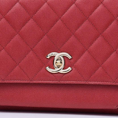 Chanel Caviar Quilted Large Business Affinity Flap Red 19 of 20