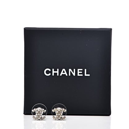 Chanel Pearl CC Earrings Gold 5 of 5