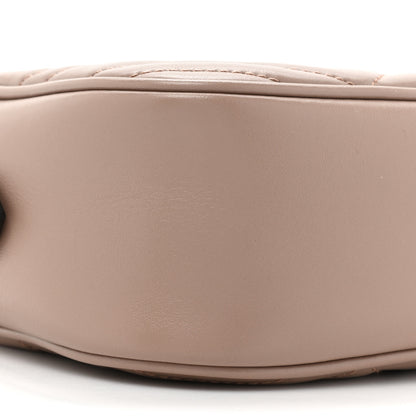 Gucci Calfskin Matelasse Small GG Marmont Chain Shoulder Bag Porcelain Rose 9 of 10