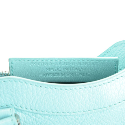 Balenciaga Chevre Silver Metallic Edge Hardware Classic Hardware Mini City Bleu Maldives 7 of 8
