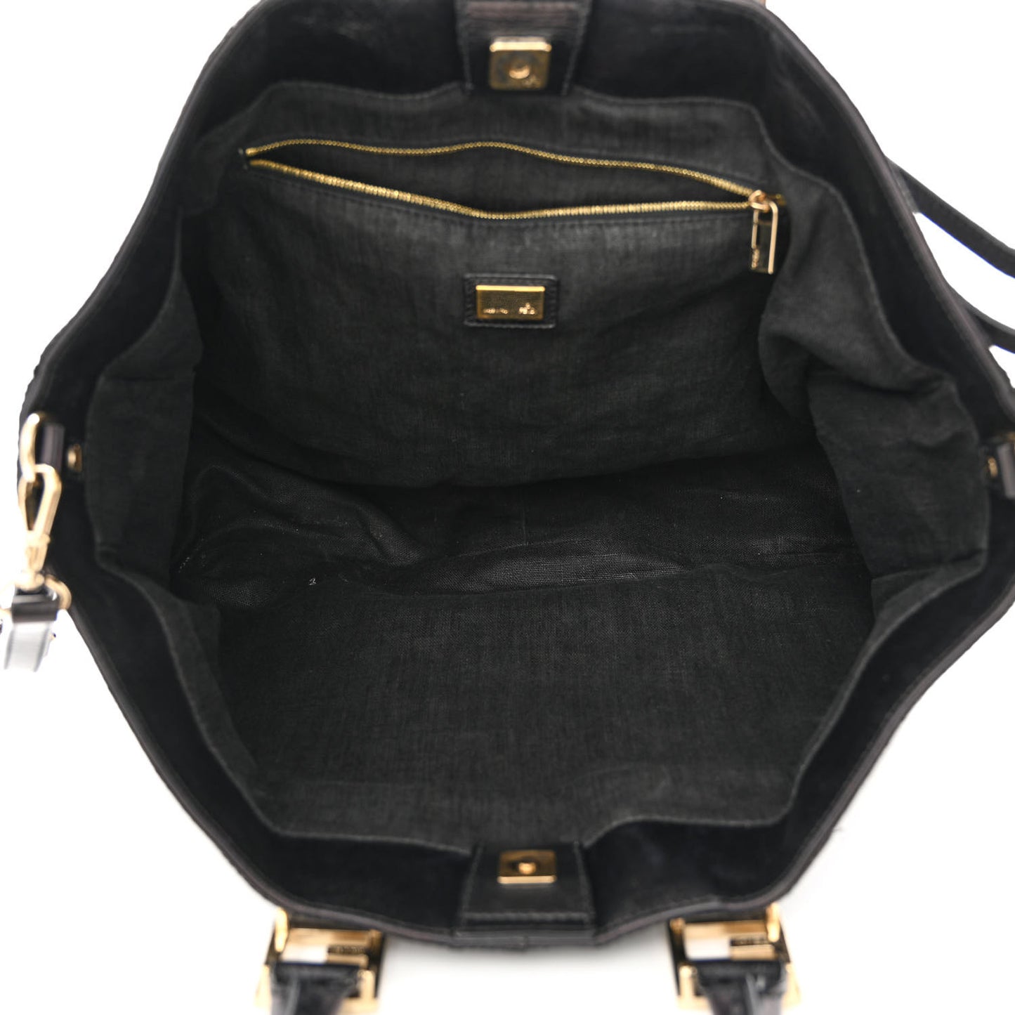 Raffia Twins Tote Black