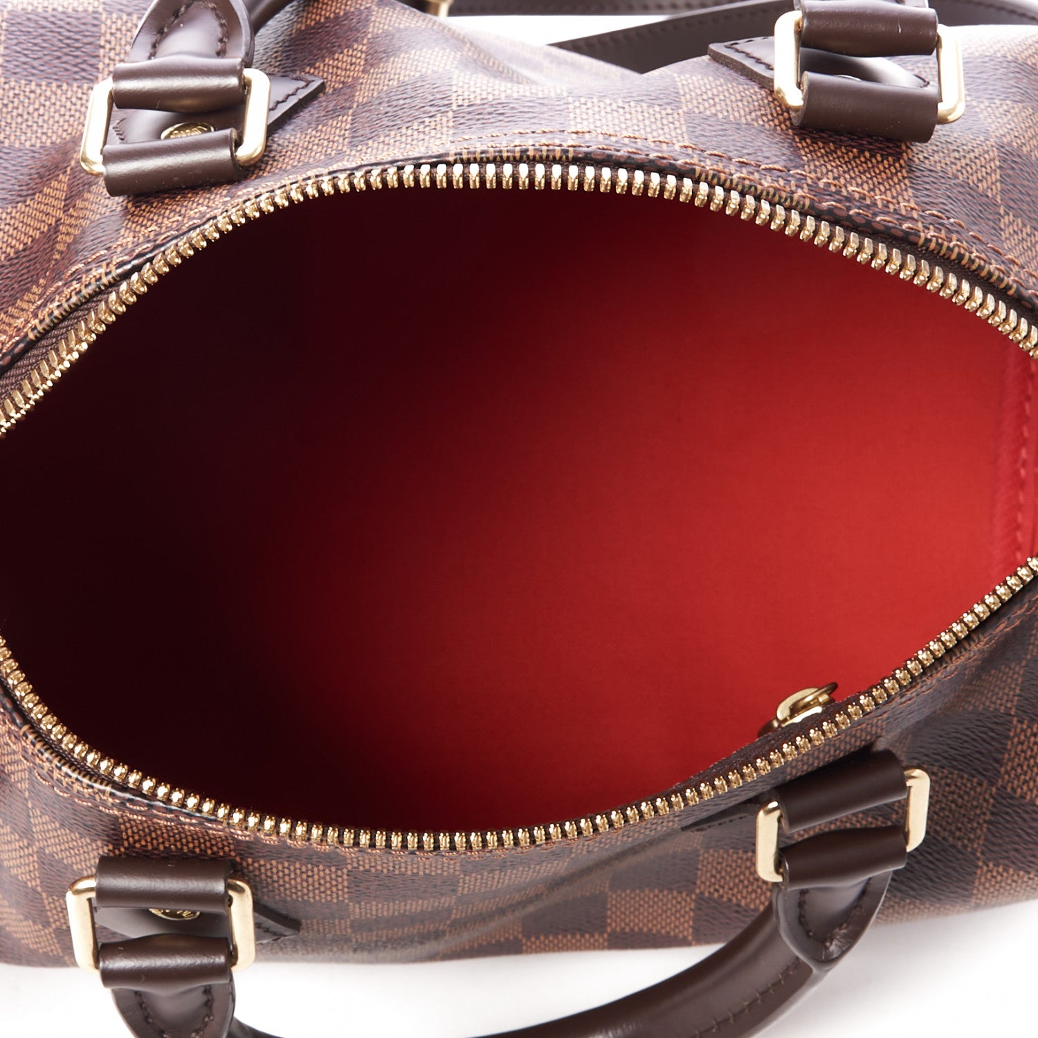 Louis Vuitton Damier Ebene Speedy Bandouliere 25 7 of 9