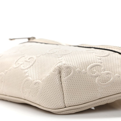 Gucci Calfskin GG Tennis Embossed Belt Bag Mystic White 10 of 10